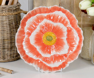 Jardin Flower Plate - Apricot