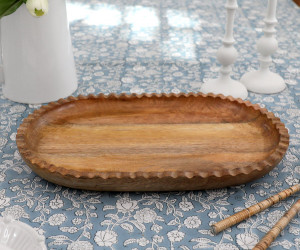 Castillo Oval Wood Platter