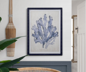 Marine Blue Seaweed II Framed Print
