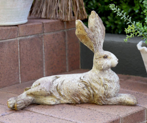 Reclining Bramley Hare Garden Sculpture