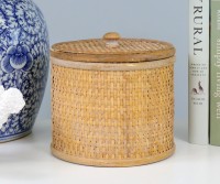 Fairhaven Rattan Box - Round
