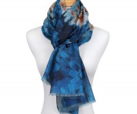 Siren Song Blue Watercolour Scarf