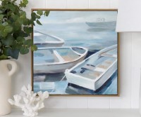 Dock of the Bay II Framed Canvas Painting