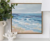 Dock of the Bay III Framed Canvas Painting