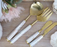 Set 2 Montego Pearl Salad Servers