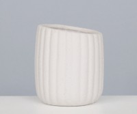 Mahalia White Toothbrush Pot