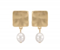 Bardot Gold & Pearl Earrings
