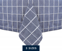 Denim Blue Campbell Check Tablecloth