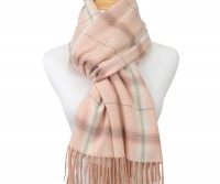 Nessa Tartan Scarf - Pink