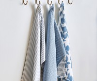 Set 3 Blue Riviera Teatowels