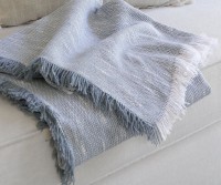 Kirton Blue Chambray Throw