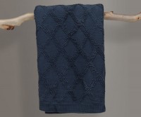 Otway Navy Throw Blanket