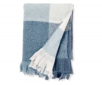 Stanhope Blue Check Throw