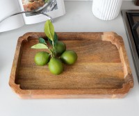 Penrose Wood Tray Scalloped Corners