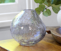 Malika Glass Bud Vase - Smoke