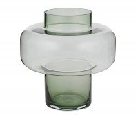 Large Olive Green Glass Vase