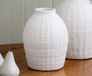 Small Lisbon White Vase