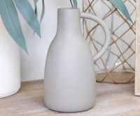 Elka Jug Vase - Smoke