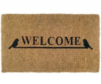 Birds Welcome Regular 100% Coir Doormat