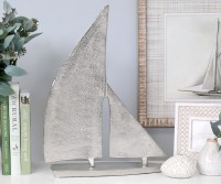 Silver Sails Yacht Sculpture