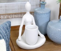 Tranquility Seated Woman Mini Planter